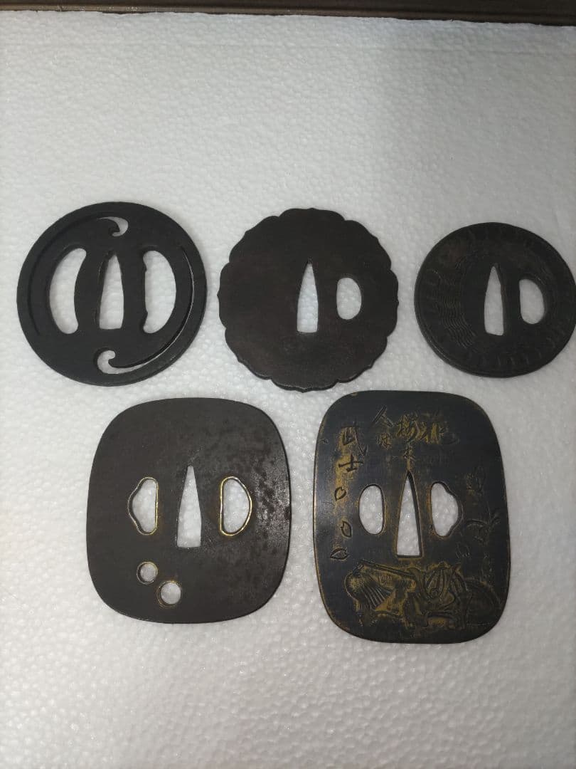 鍔　5点セット　刀装具