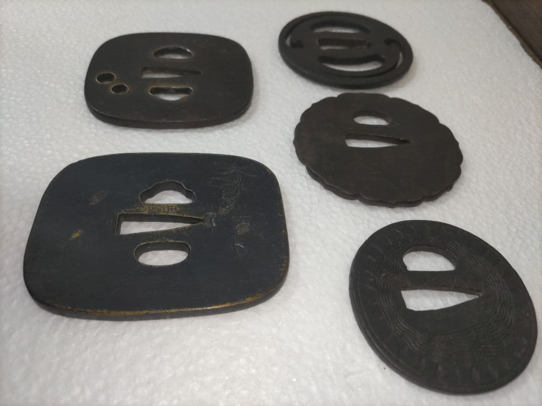 鍔　5点セット　刀装具