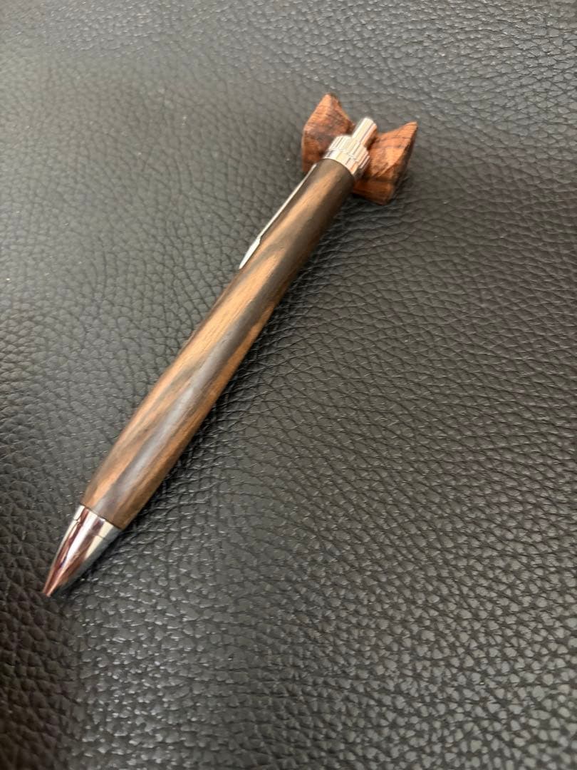 H*I様 金木犀さん 黒柿孔雀杢 ボールペン 試し書きのみ美品