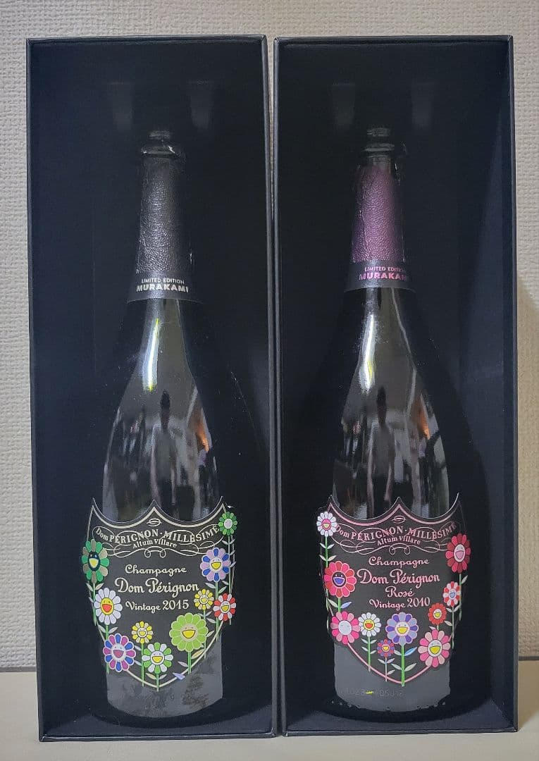 8*す様 Dom Pérignon Murakami 白、ロゼセット※空ビン、専
