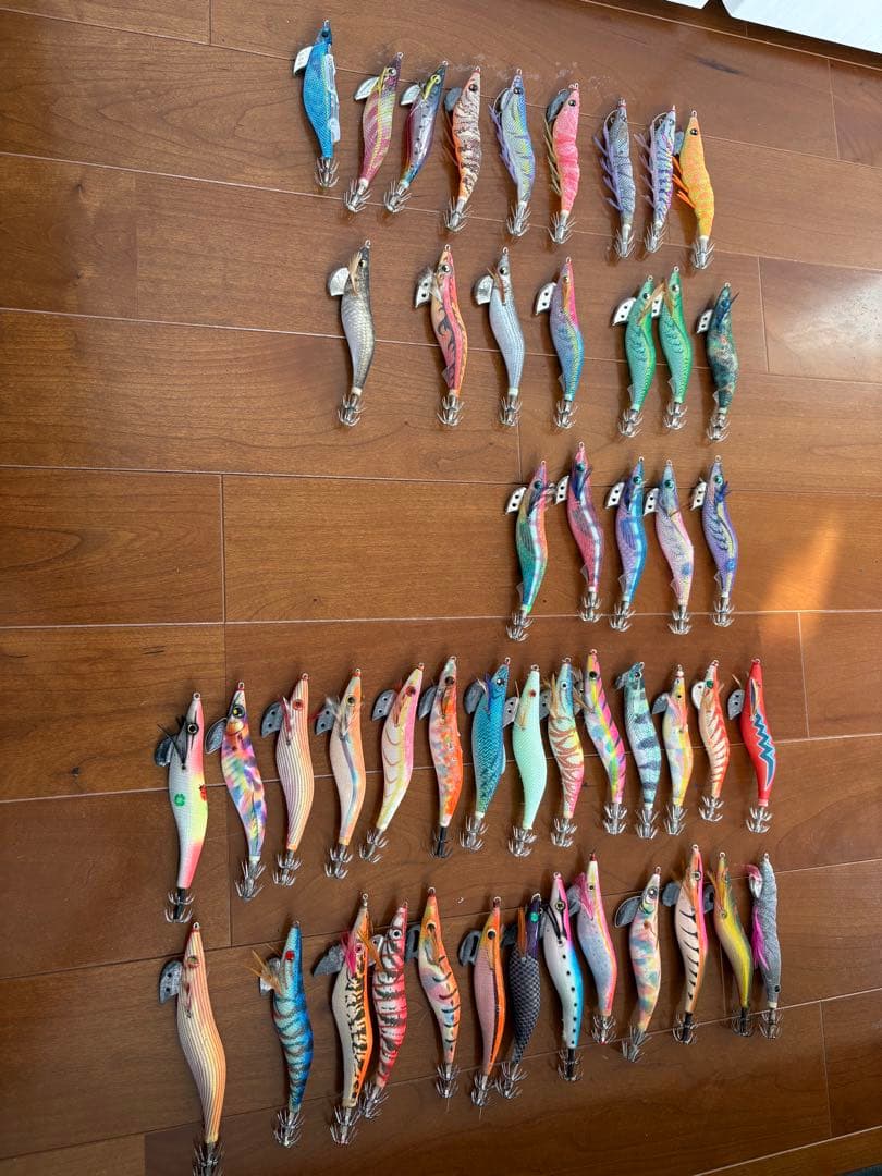 エギング　春イカ　エギ48個3.5号多数