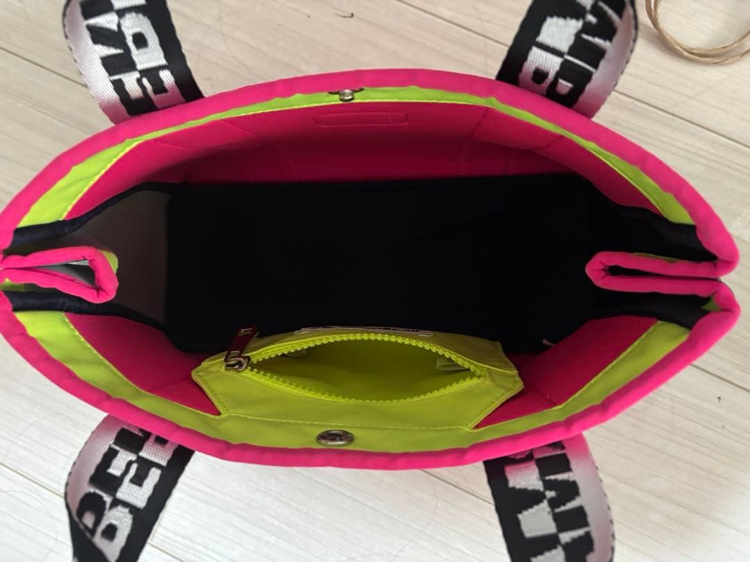 DECEMBER MAYトートバッグ ピンク ネイビー