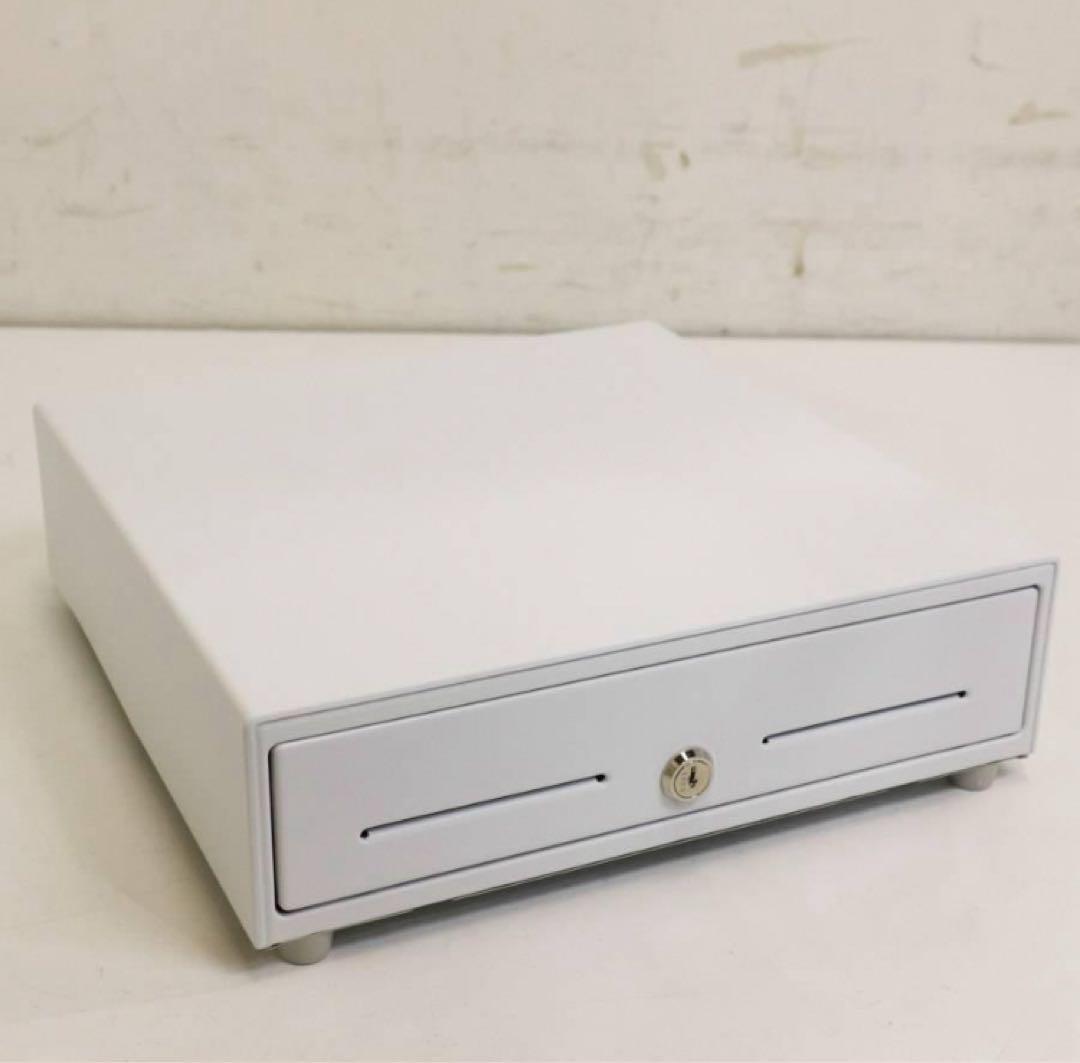 5台中の3台 未使用 NUSRATS 自動＆手動兼用 キャッシュドロア 白 小型