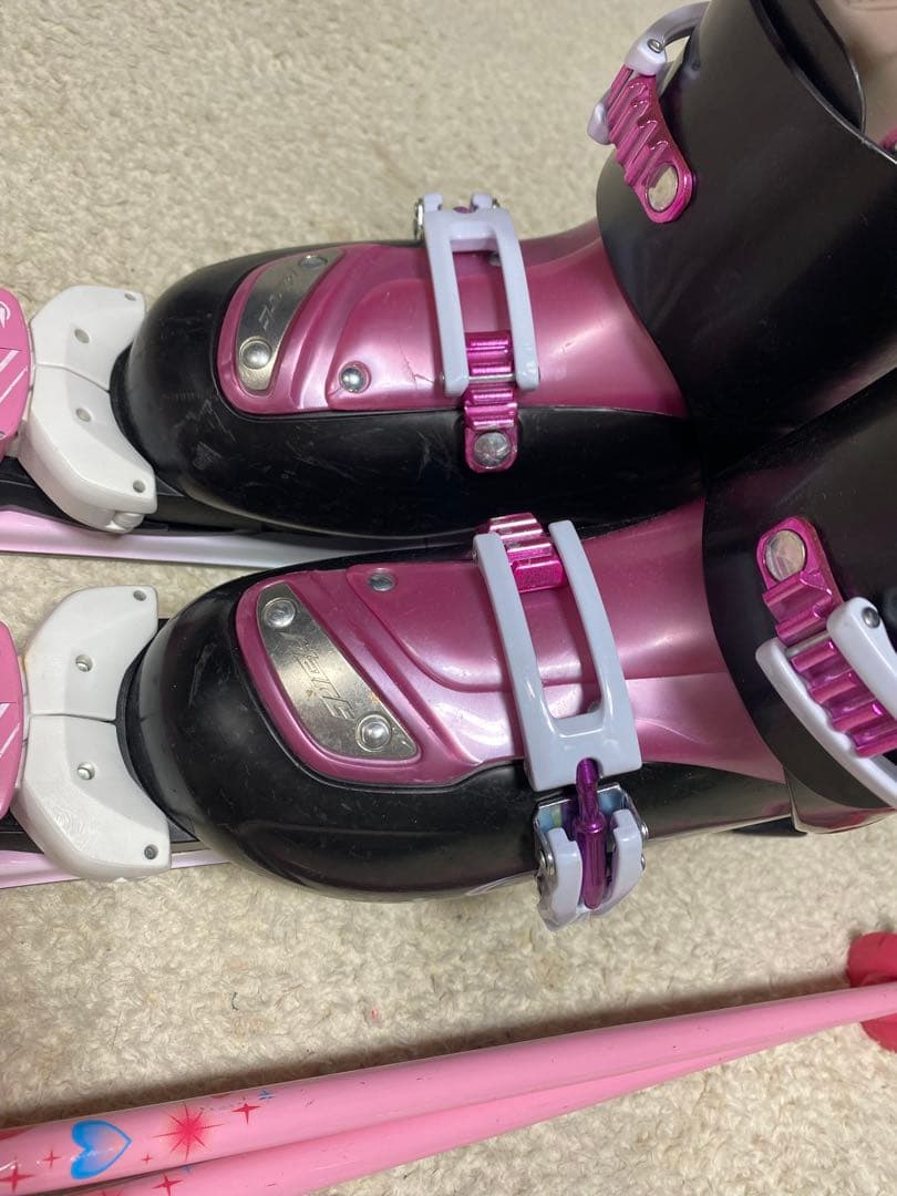 kazamaジュニア106cm ブーツ21cm シナノ80cmスキーセット