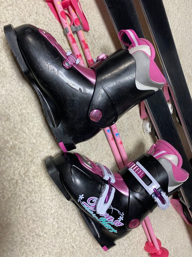 kazamaジュニア106cm ブーツ21cm シナノ80cmスキーセット