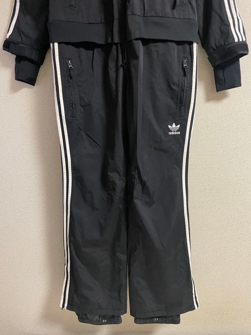 アディダスオリジナルス スノーボードウエア つなぎ 黒×白 ファイヤーバード