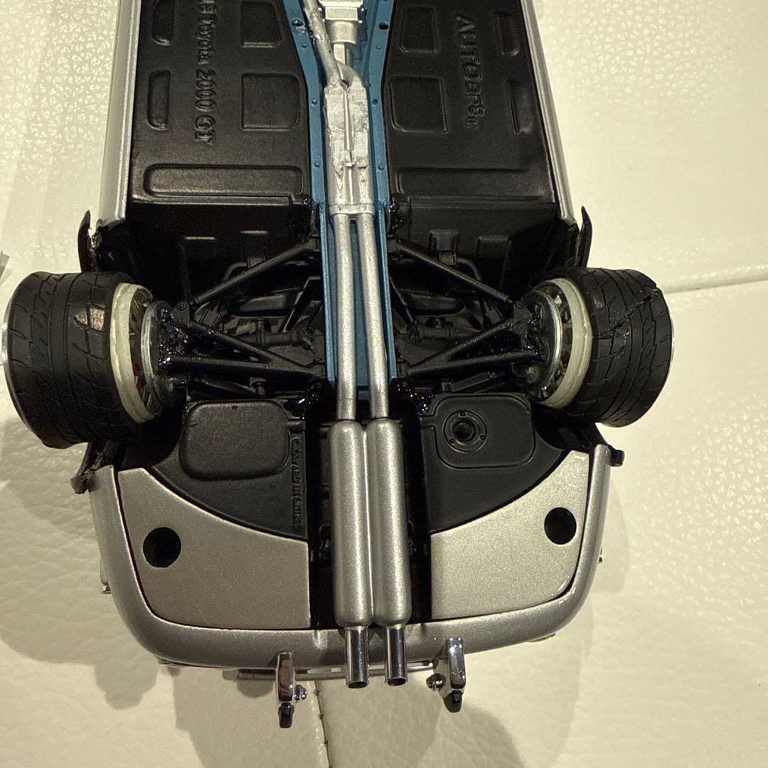 トヨタ 2000GT 1/18 シルバー ローダウン仕様　autoart