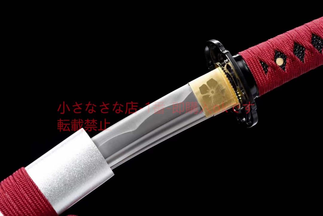 12寸中炭素鋼武士刀【血翎天狼】武具　刀装具　日本刀　模造刀 居合刀 肋差 短刀