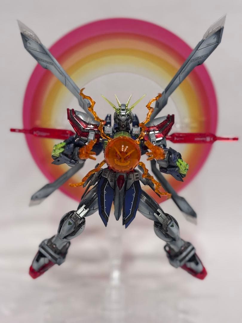 【1/25まで限界値引き！】RGゴッドガンダム+風雲再起セット全塗装完成品