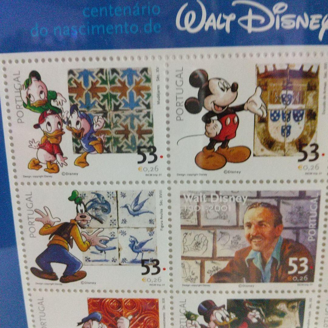 ディズニースタンプギャラリー W・D生誕100周年記念 ポルトガル発行 レア