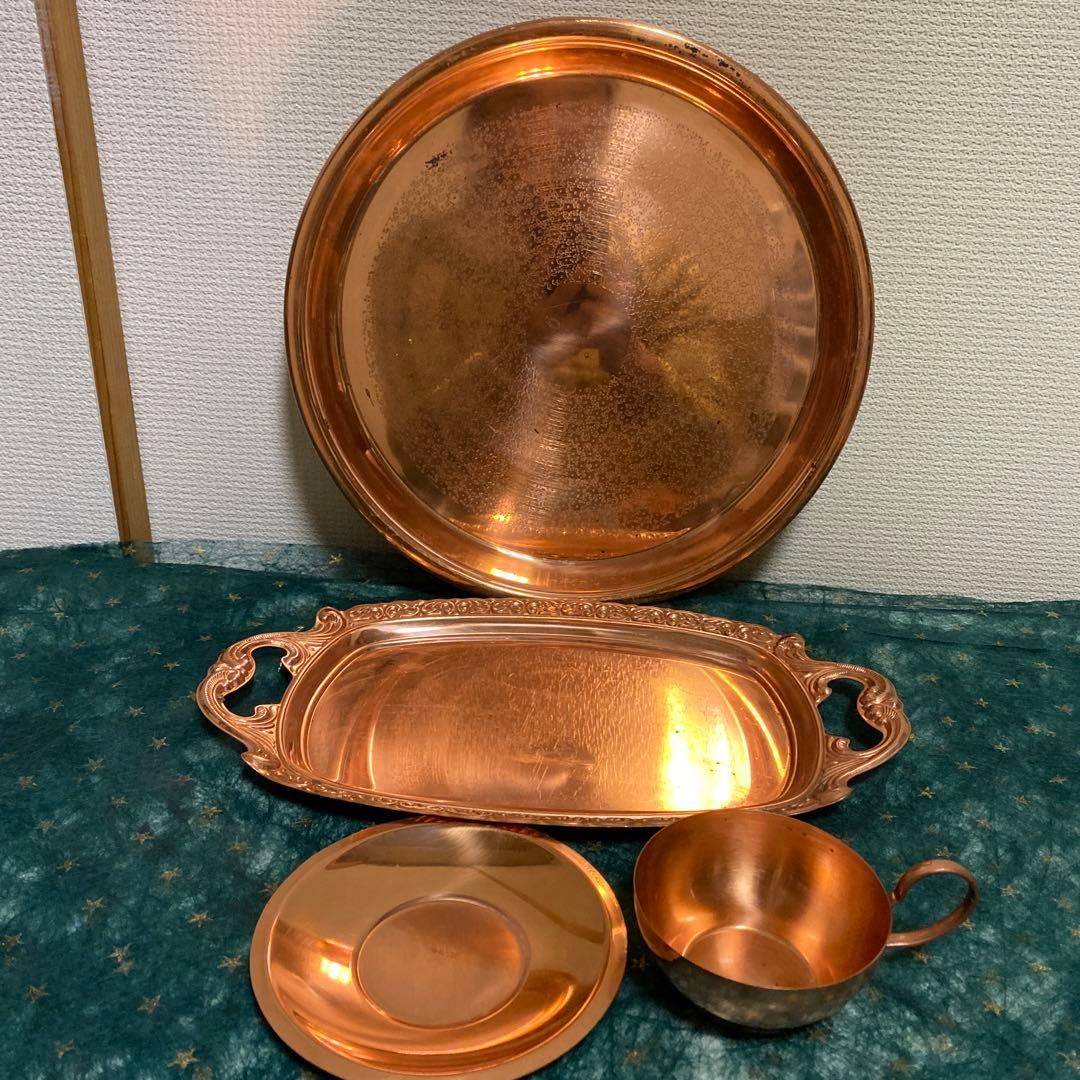 純銅日本製　お茶道具セット　常美堂珠光