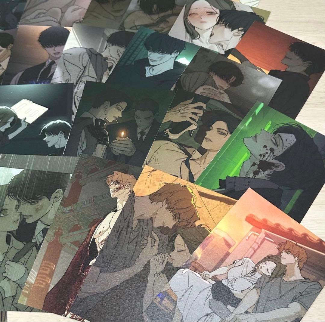 枯れた花に涙を ポストカード イラストカード ハガキ 韓国グッズ カード