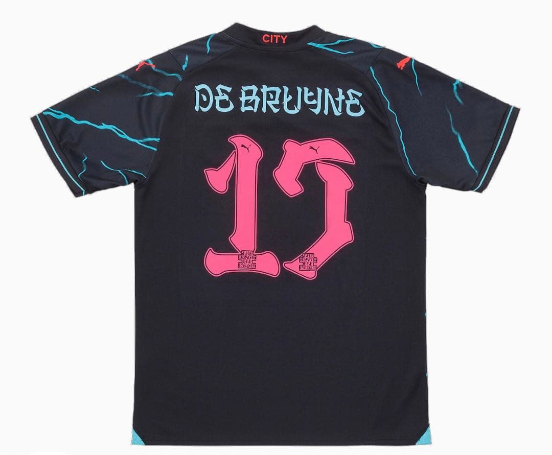 即日配送！！マンチェスターシティ ブラックアイパッチ　デ・ブライネ