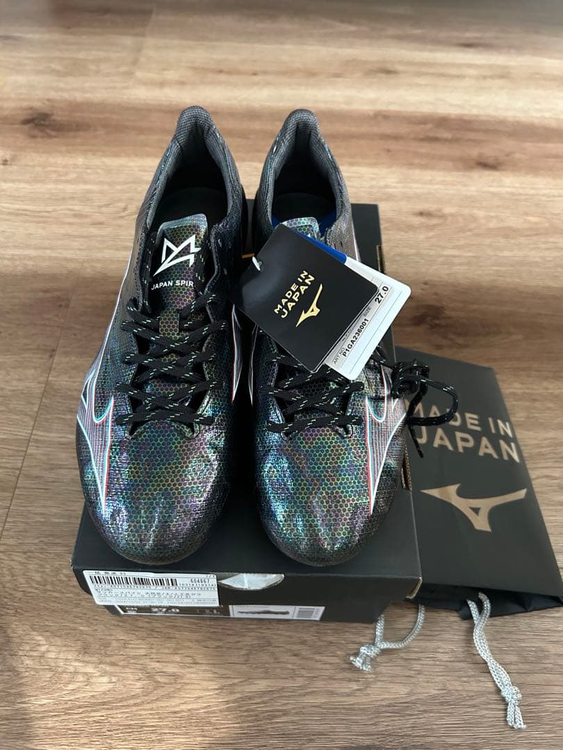 ミズノ アルファジャパン サッカースパイク　 27.0㎝　ブラック　未使用品