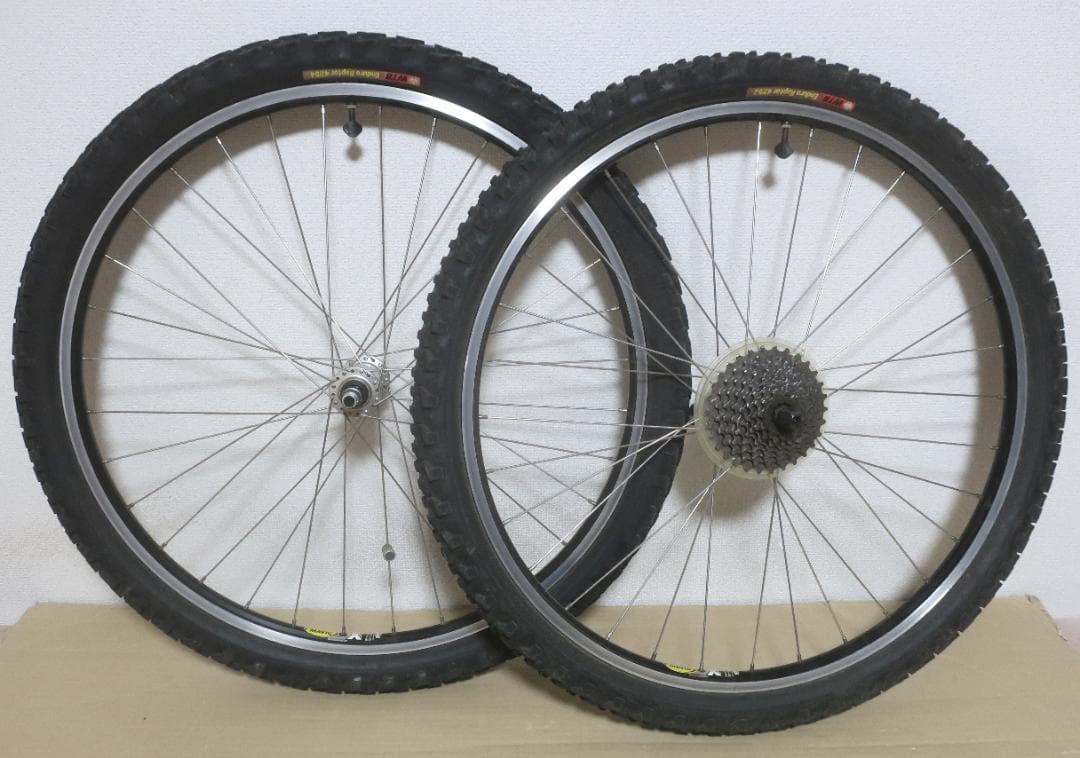 MAVIC X221リム採用・手組みホイール【26インチ用】タイヤ付