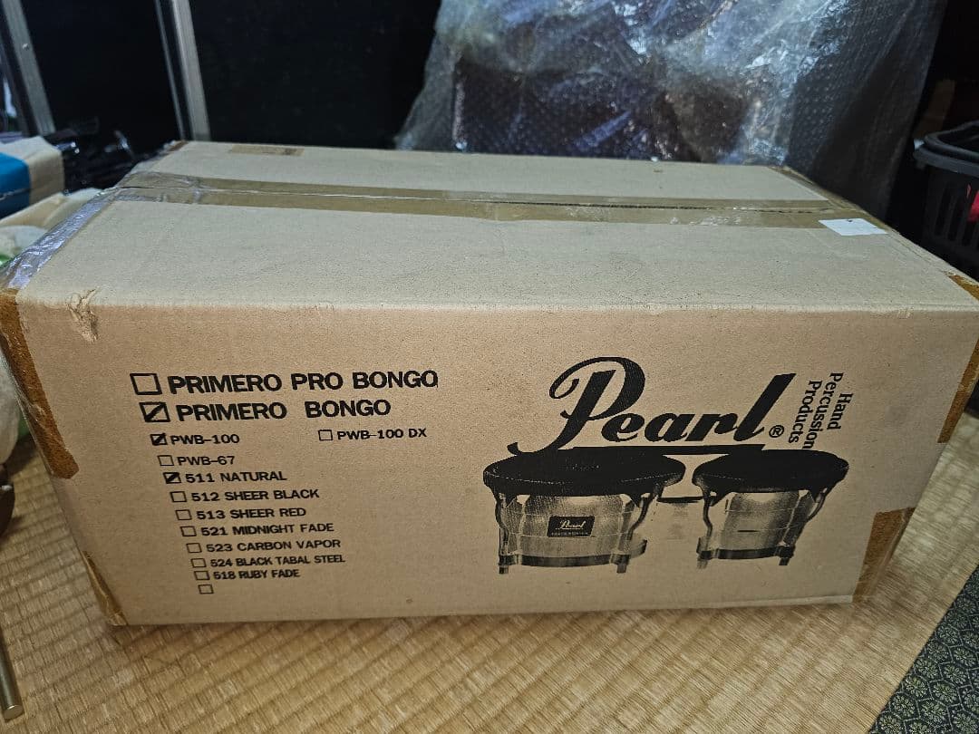 (中古)Pearl Primero ボンゴ ナチュラルウッド