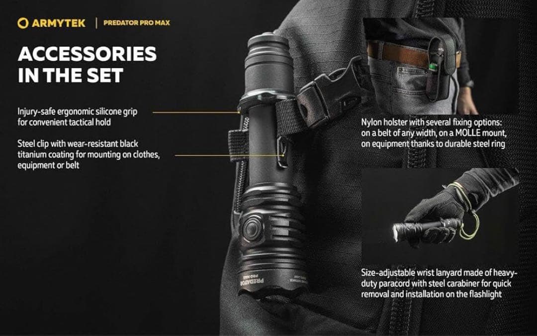 [カラス] Armytek Predator ProMax Sft-70