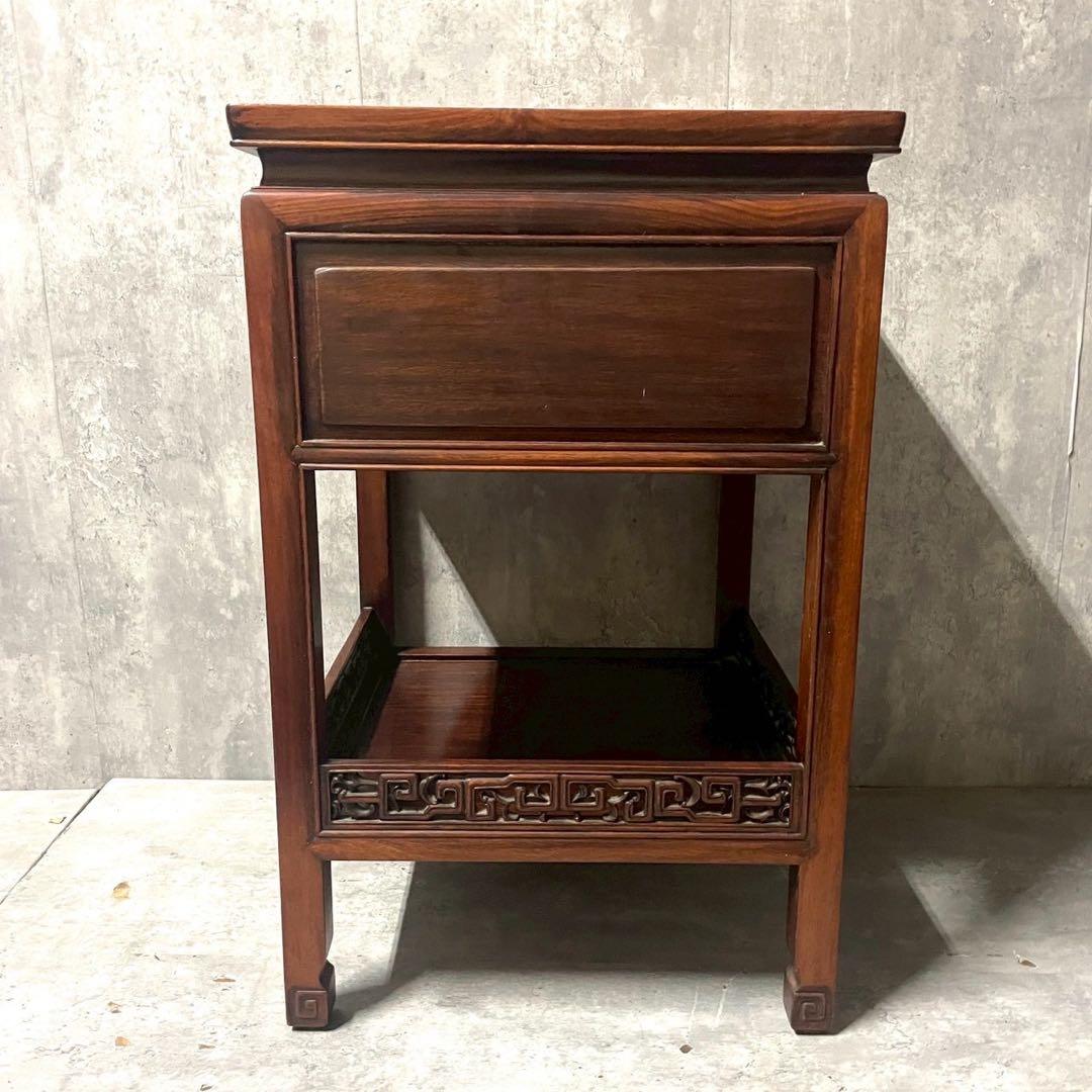 アンティーク 古道具 飾り棚 リビング棚 唐木 器局 煎茶棚 中国 和家具