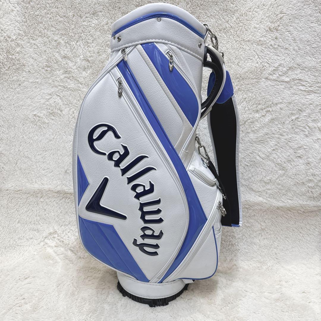 キャロウェイ Callaway ゴルフバッグ キャディバッグ ホワイト ブルー