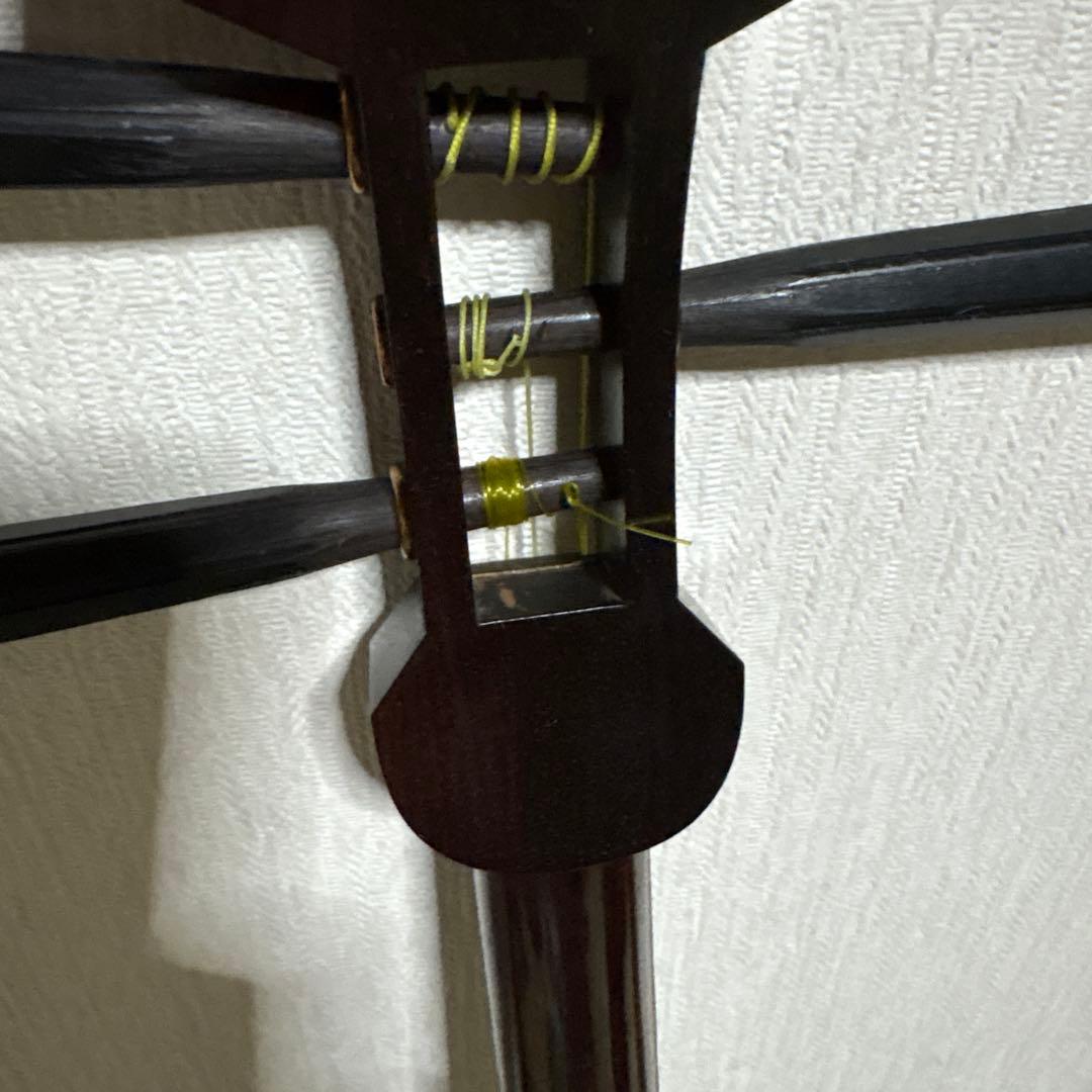 三味線　和楽器　バチ　べっこう風 撥　弦　駒　ハードケース