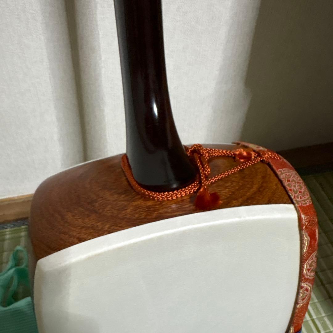 三味線　和楽器　バチ　べっこう風 撥　弦　駒　ハードケース