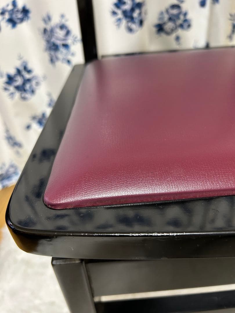 ピアノ　椅子　背付き　高さ調整可能