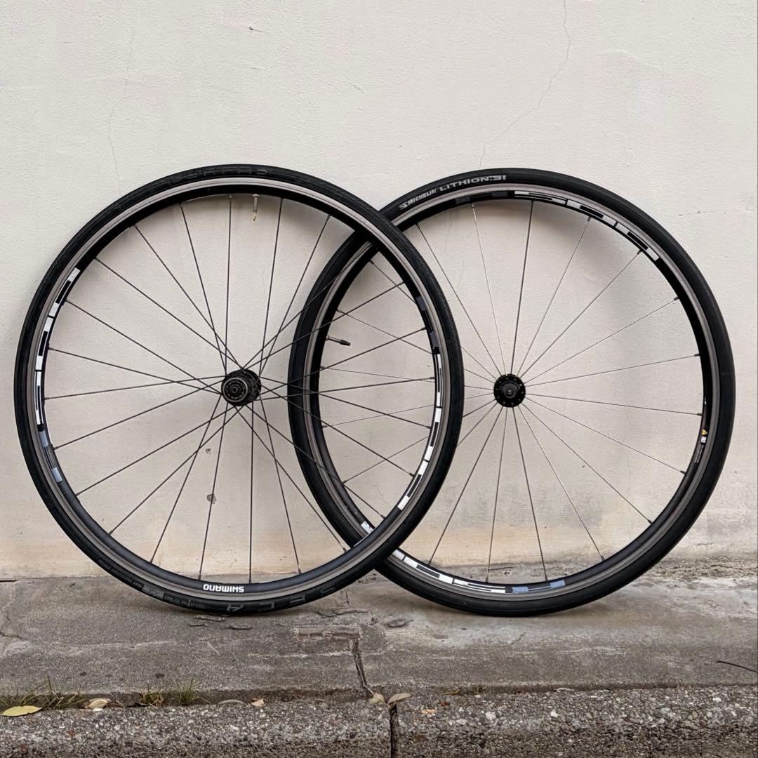 SHIMANO WH-R501 前後セット【10S対応・ミシュランタイヤ付】