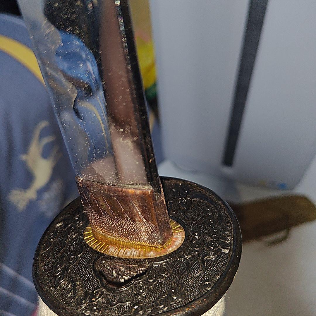 模造刀 2本 黄塗鞘 袋付き ジャンク扱い