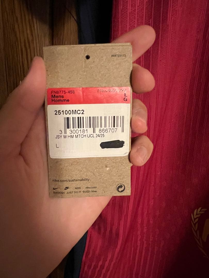 【正規品】バルセロナ　オーセンティック　ラミンヤマル　ユニフォーム24/25 L