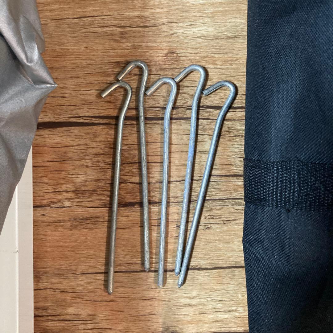 FIELDOOR タープテント 3m×3m ダークブラウン