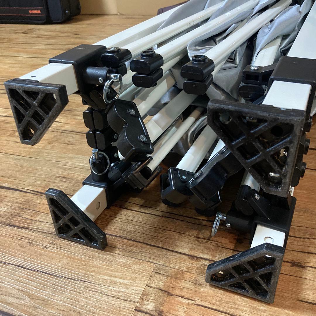 FIELDOOR タープテント 3m×3m ダークブラウン