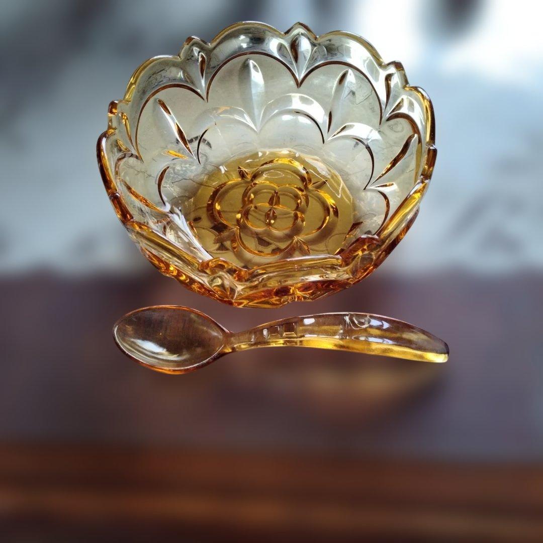 アンテークガラス盛り皿