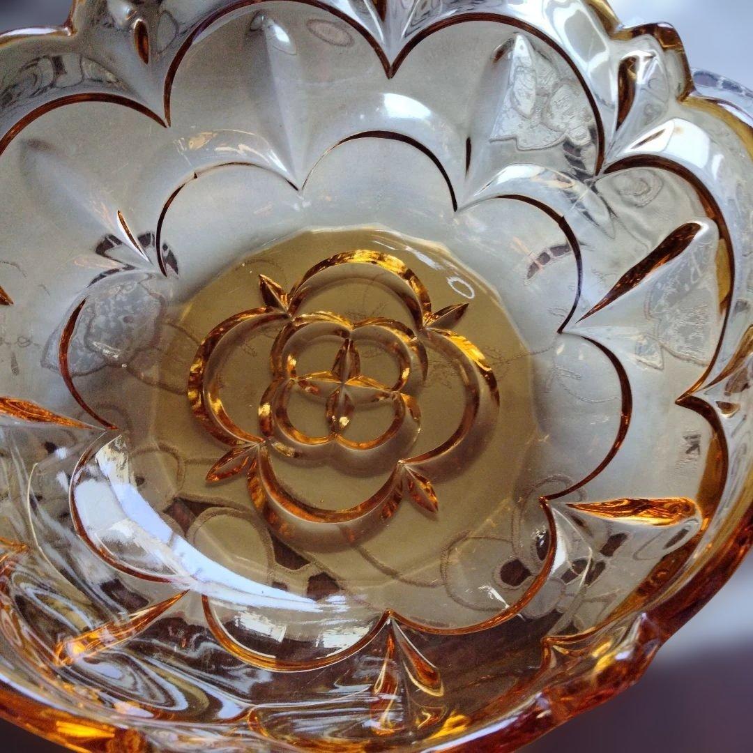 アンテークガラス盛り皿