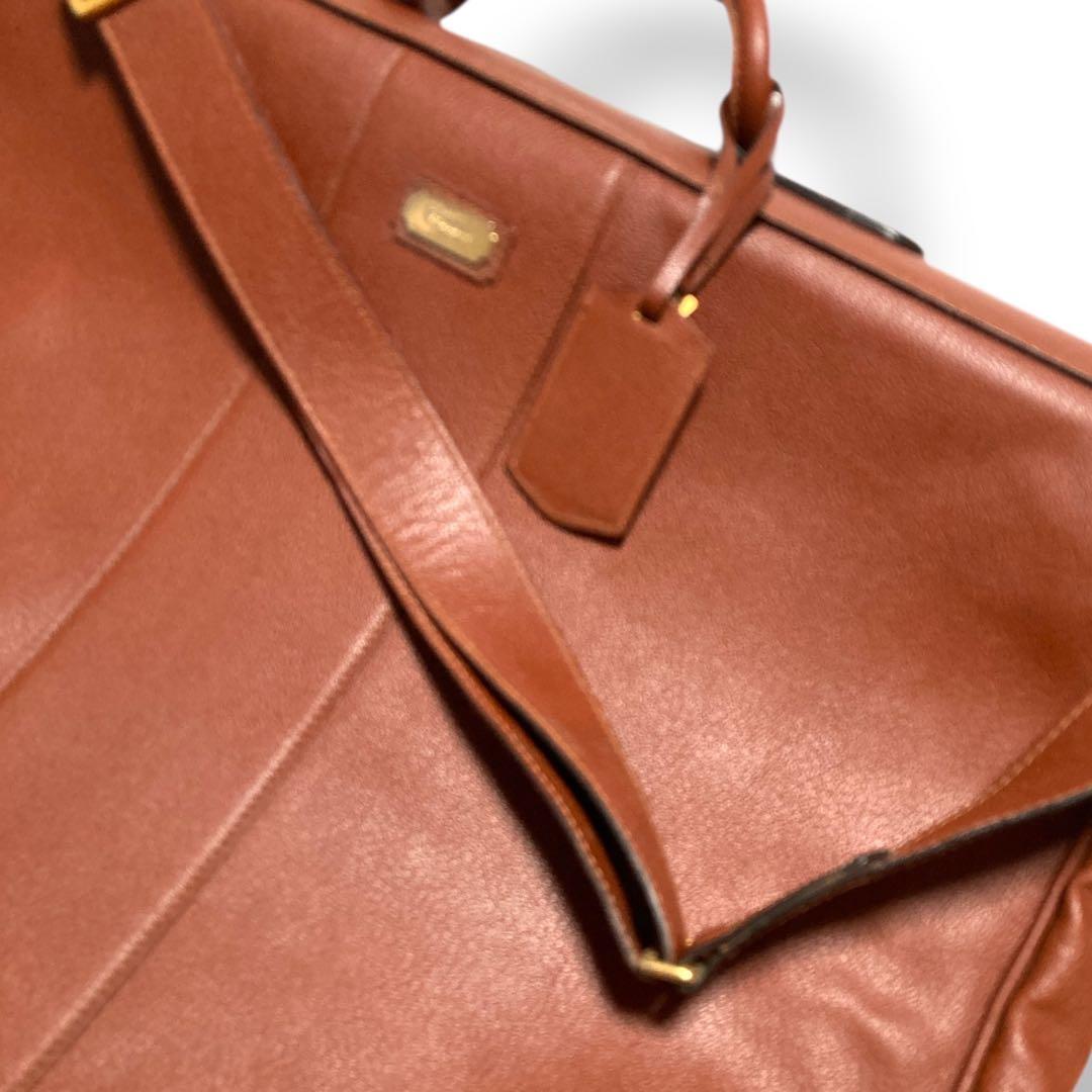 レア★サルヴァトーレ フェラガモ ガーメントバッグ ホース レザー ヴィンテージ