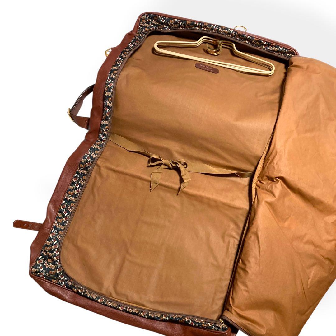 レア★サルヴァトーレ フェラガモ ガーメントバッグ ホース レザー ヴィンテージ