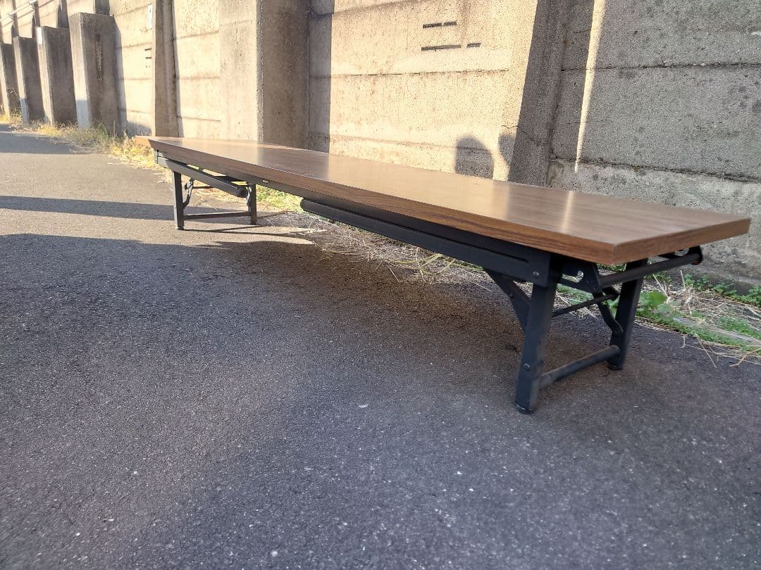 ブラウン 折りたたみテーブル ３つセット