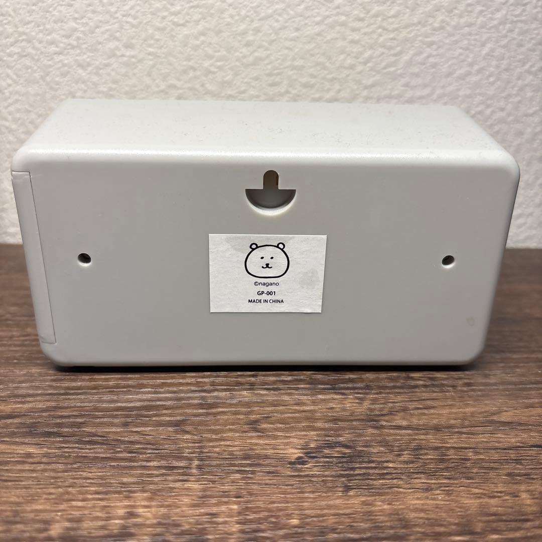 ナガノマーケット　ナガノのくま　パタパタ時計　保護フィルム付き　マスコットおまけ