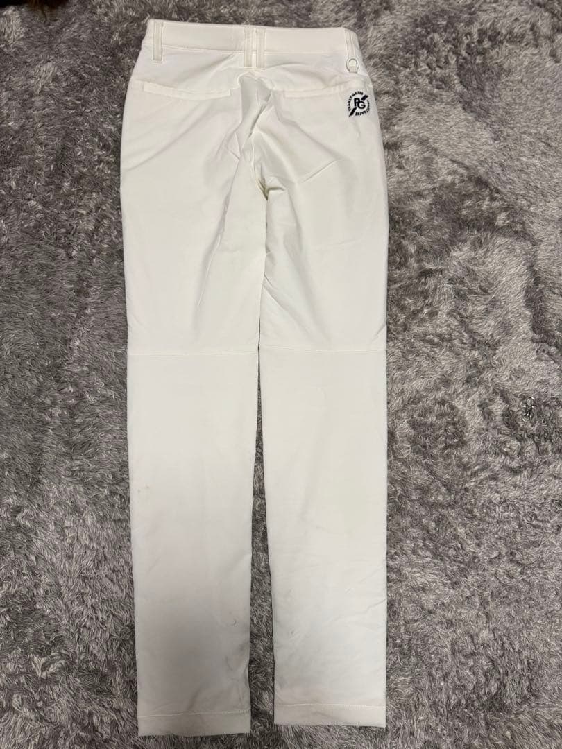PEARLY GATES ホワイト スリムフィットパンツ