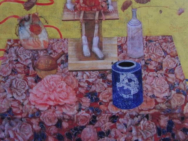 牧内則雄、【唐子図】、希少な額装用画集画、新品高級額 額装付、状態良好