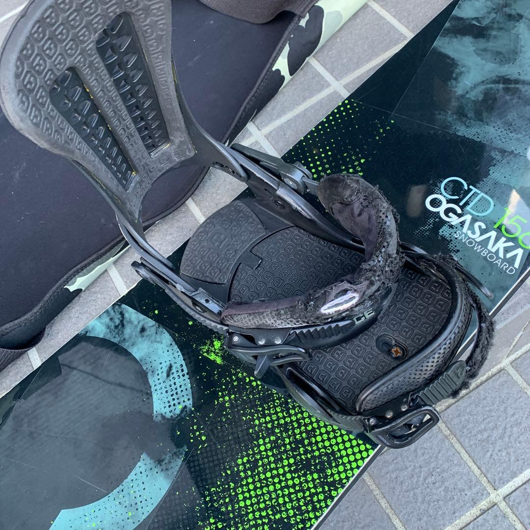 OGASAKA CTD 156 スノーボード バインディング ブーツ 付き