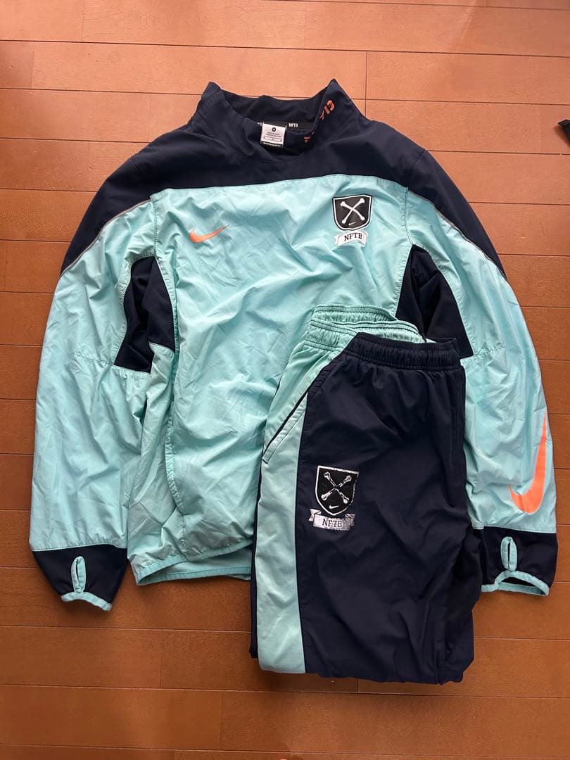 【激レア】廃番Nikenftb 裏起毛ピステ上下 セットアップ M