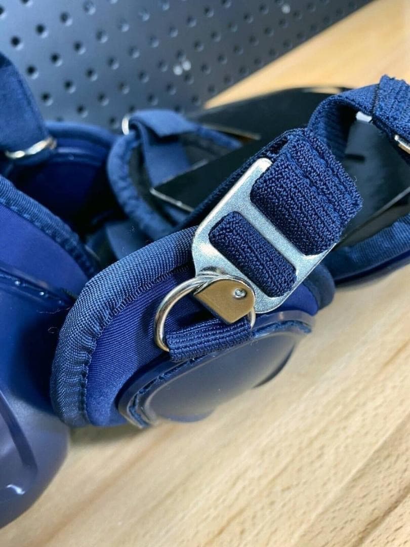 新品☆アメリカ国内限定☆UAマスク＋adidasプロテクター・レガース★紺