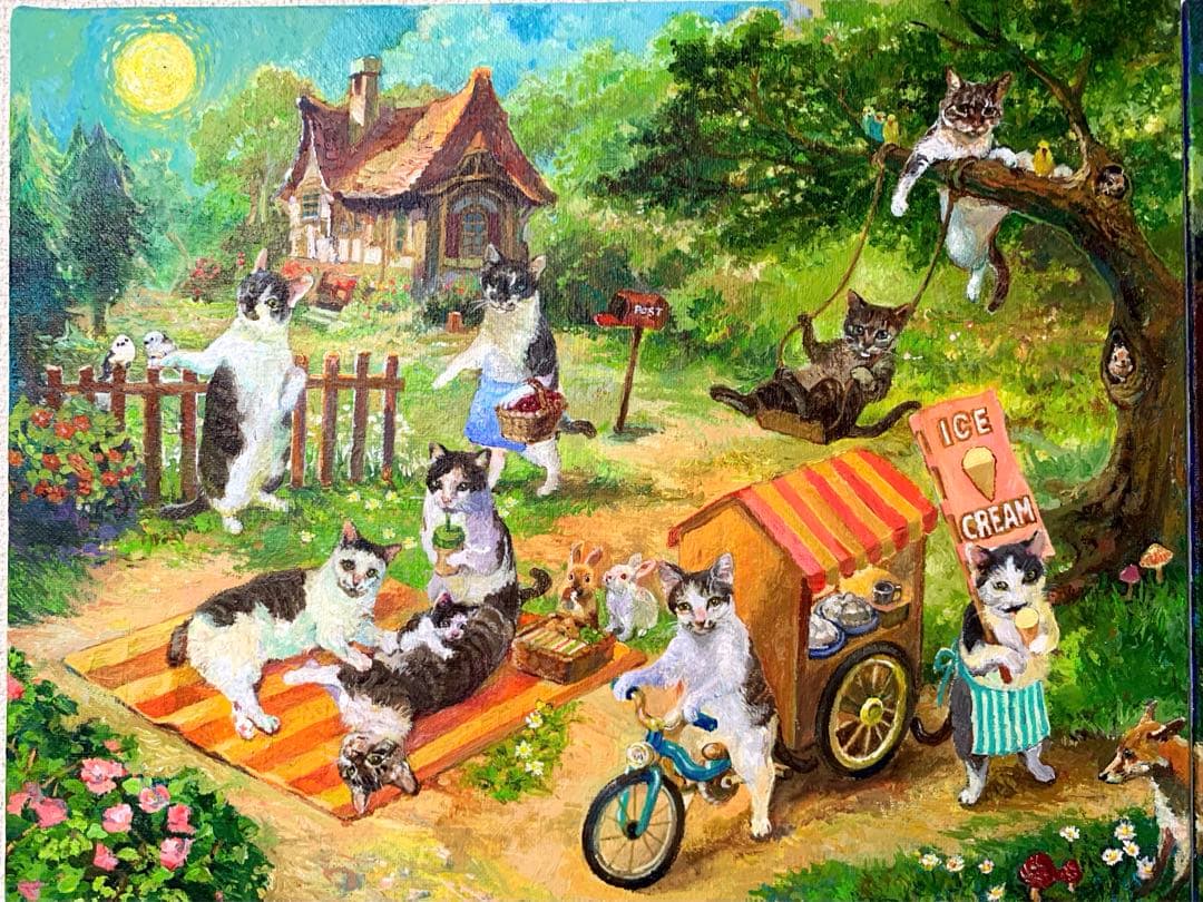 【ちっちページ】 「10匹にゃんこの楽しい毎日」昼編　夜編