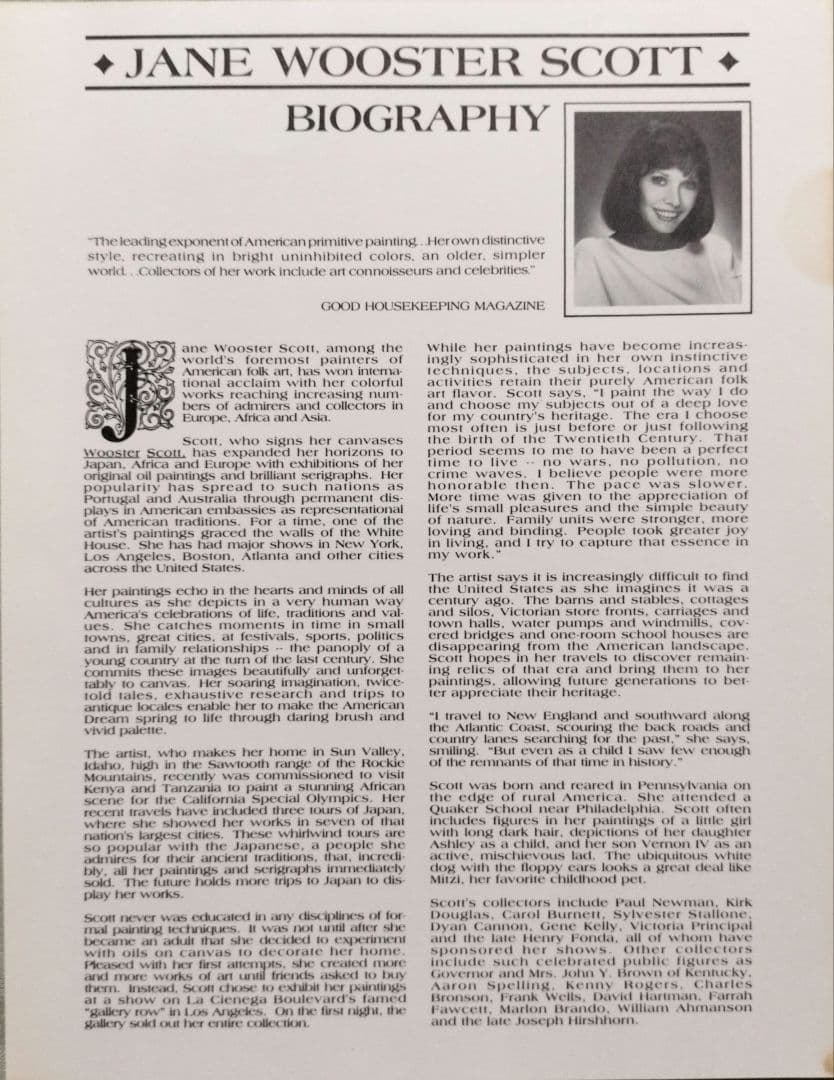 Jane Wooster Scott リトグラフ「チェサピークの野生の白鳥」