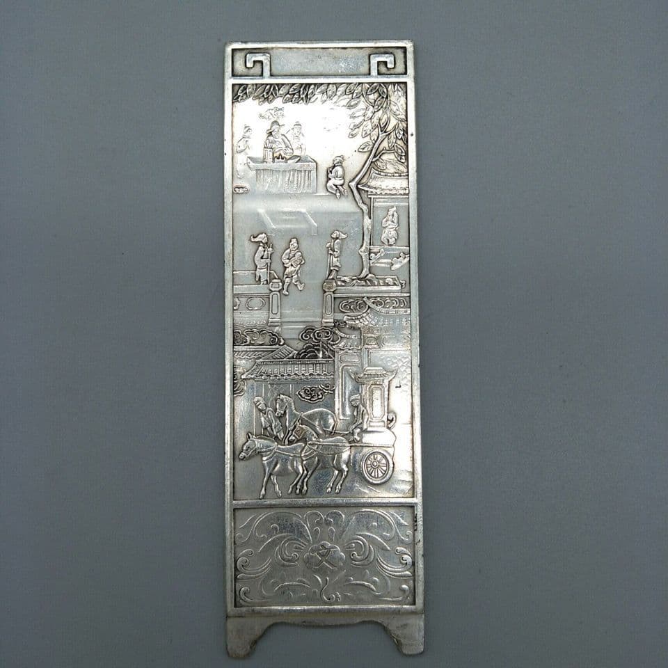 銅 細工 雅趣文豪屏風 文机 茶台 博古架 装飾品 工芸品 置物