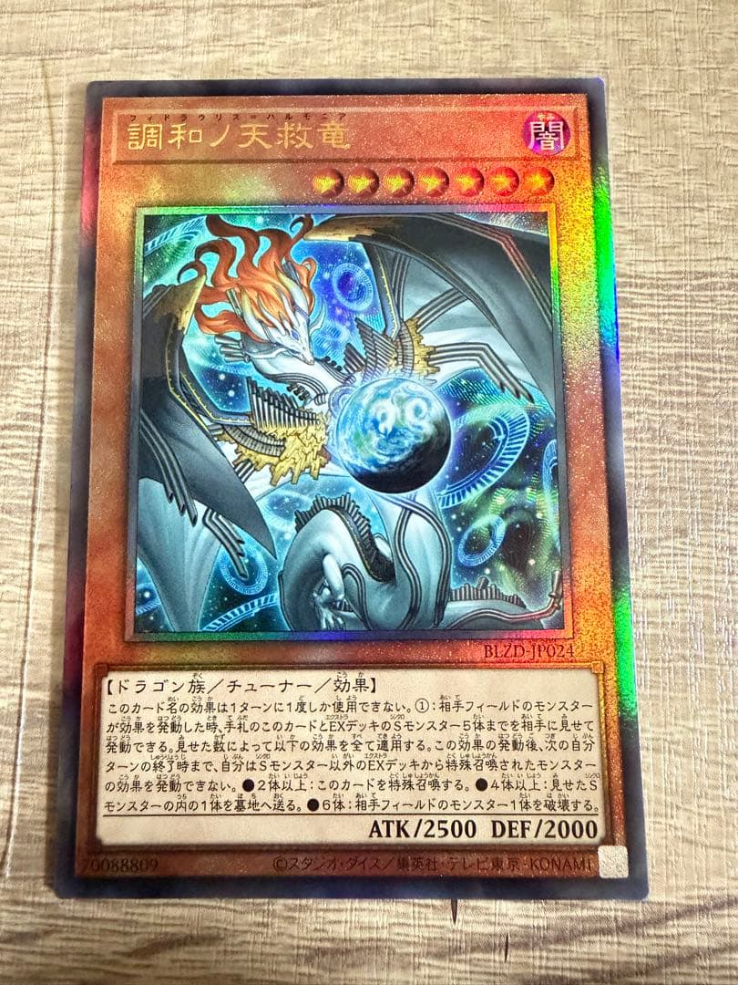 遊戯王　調和ノ天救竜　レリーフ２枚