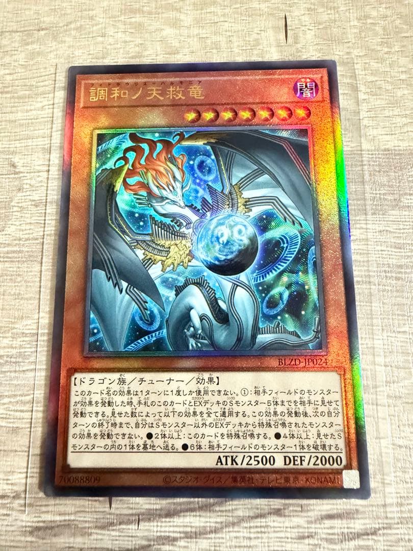 遊戯王　調和ノ天救竜　レリーフ２枚