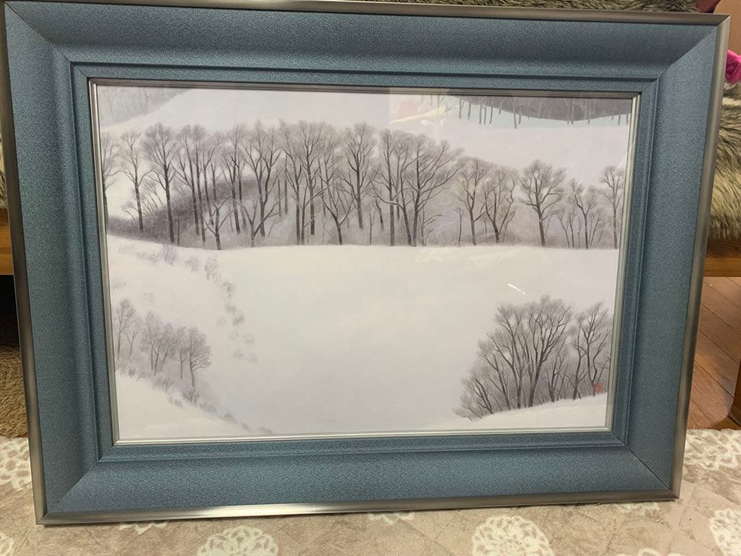 東山魁夷　『冬の旅』　岩絵の具方式複製工芸画