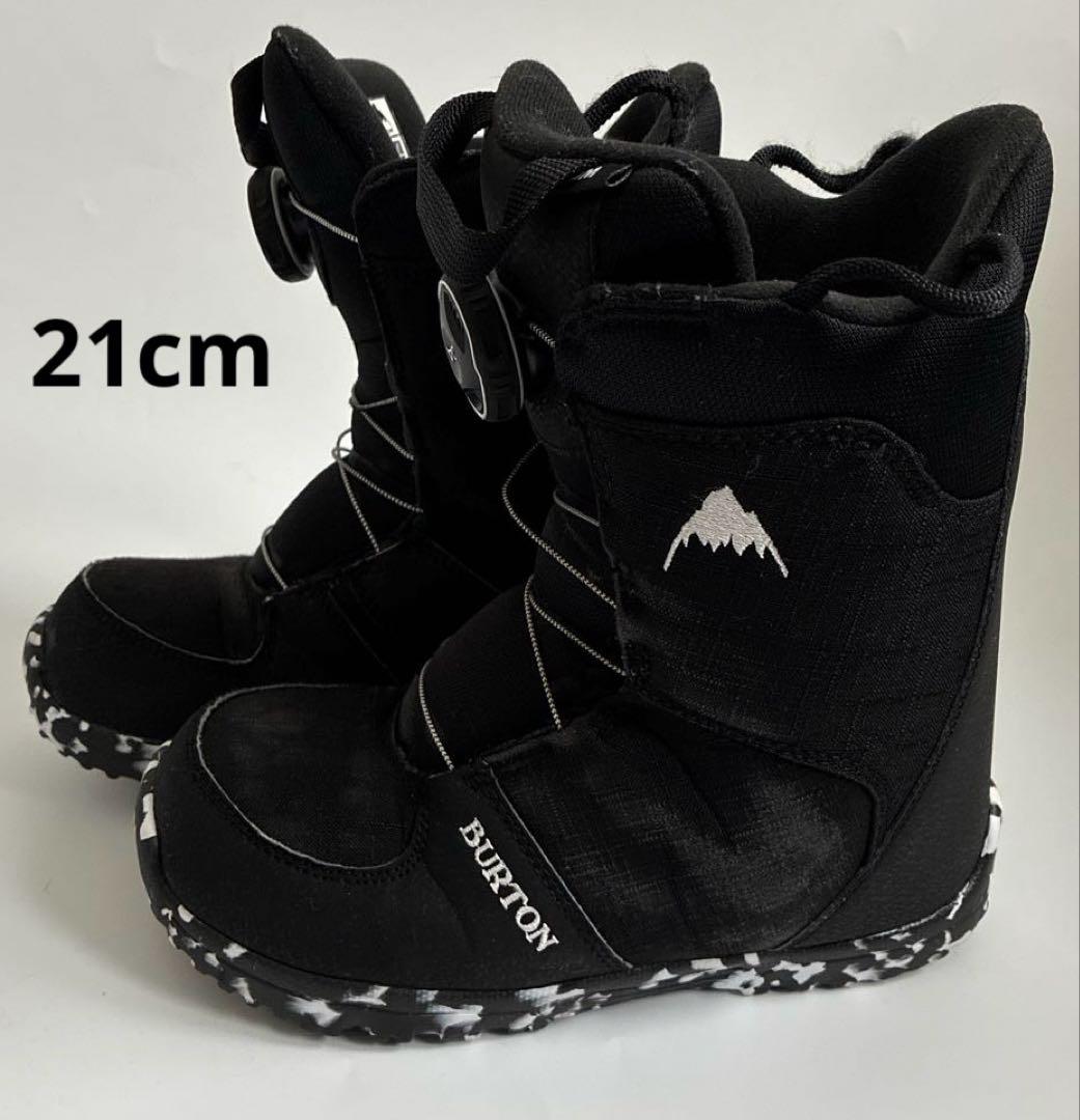 BURTON GROM BOAキッズスノーボードブーツ 子ども用ブラック21cm