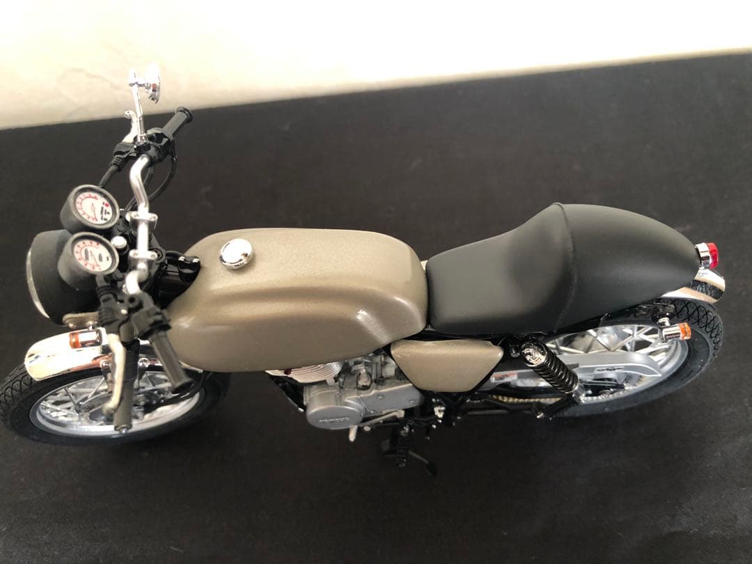 ヤマハSR400・特攻の拓-龍神 天羽時貞仕様プラモ完成品/ケース付付き